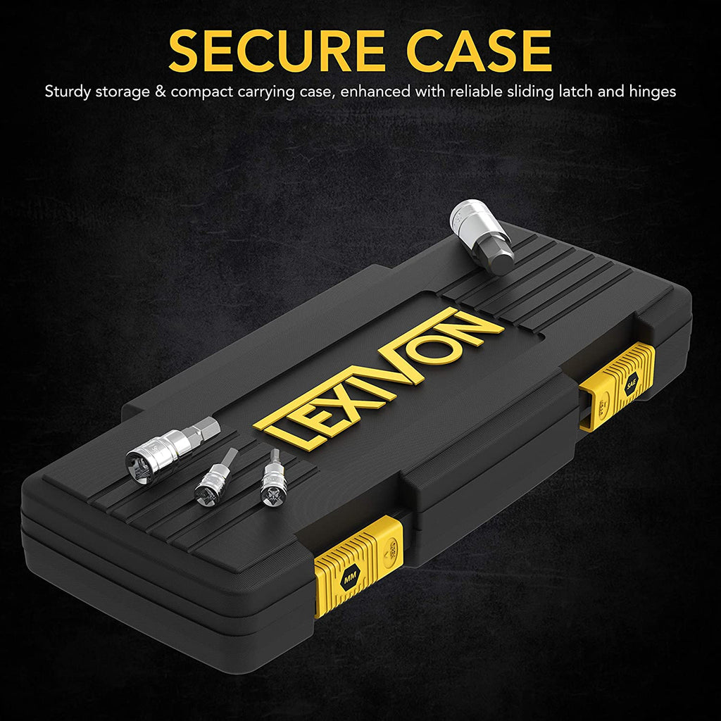 Premium 32-Piece Master HEX Bit Socket Set - S2 Alloy Steel with Enhanced Storage Case (LX-144)