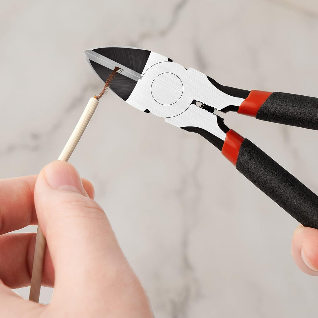 Heavy Duty 6-Inch Wire Cutters - Precision Flush Cut Side Cutters for Crafting, Floral Arrangements, and More!