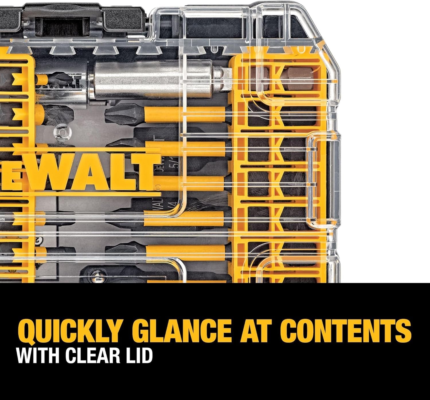 40-Piece Impact Ready Screwdriver Bit Set with Storage Case - Flextorq Impact Driver Bits (DWA2T40IR)
