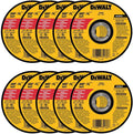 High-Performance DW8062 4-1/2" Thin Cutoff Wheel for Metal - 10 Pack of Premium Grinding Discs