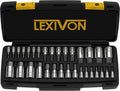 Premium 32-Piece Master HEX Bit Socket Set - S2 Alloy Steel with Enhanced Storage Case (LX-144)