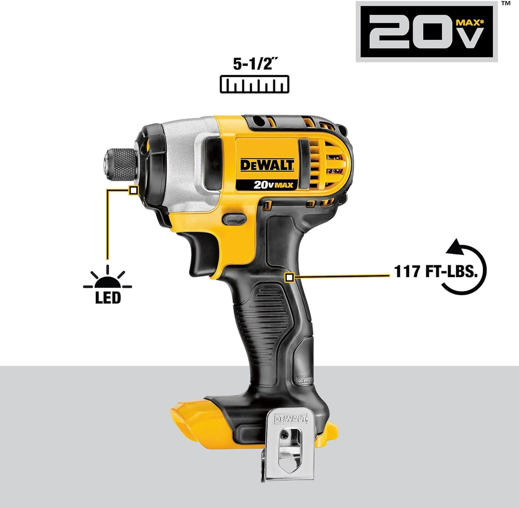 20V MAX Cordless Drill & Impact Driver Combo Kit - 2 Batteries, Charger & Bag Included!