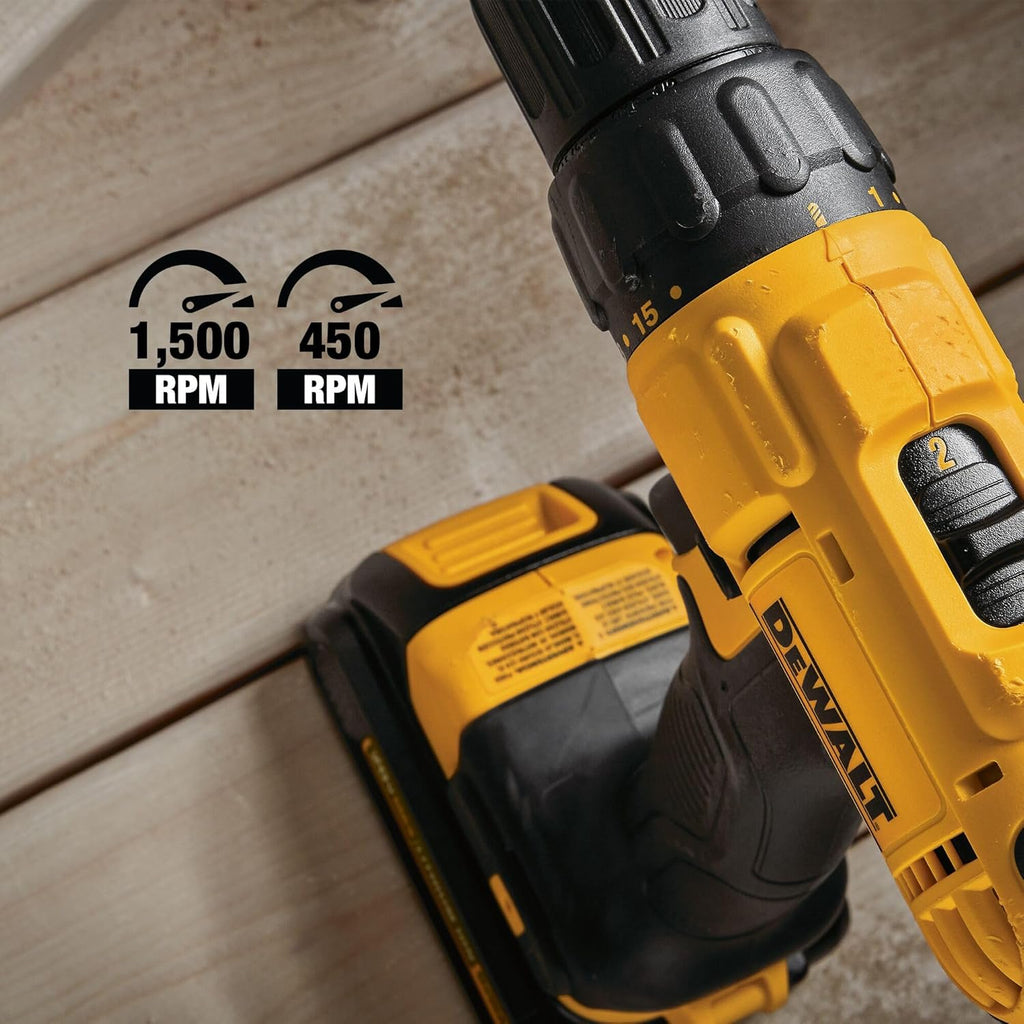 20V MAX Cordless Drill & Impact Driver Combo Kit - 2 Batteries, Charger & Bag Included!