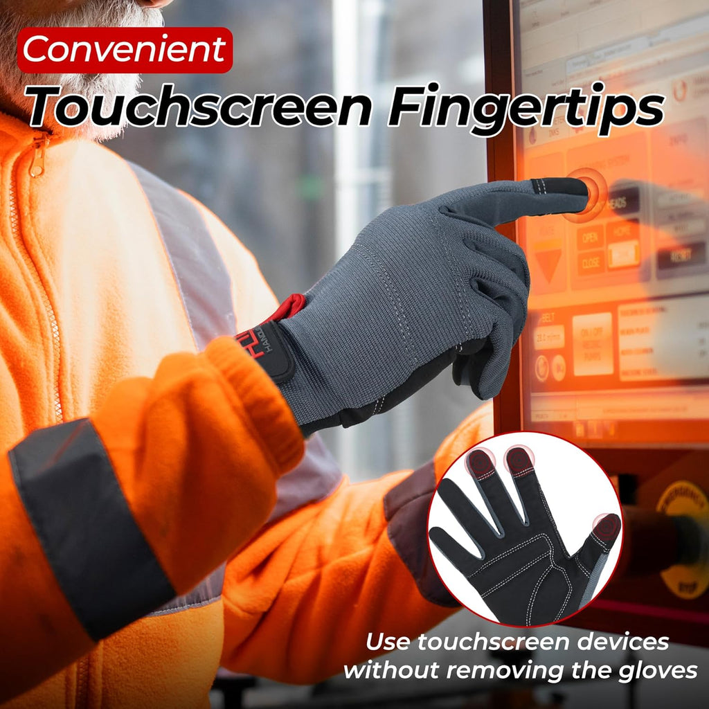 Ultimate Touch Screen Work Gloves for Mechanics & Gardeners - Unisex and Versatile!
