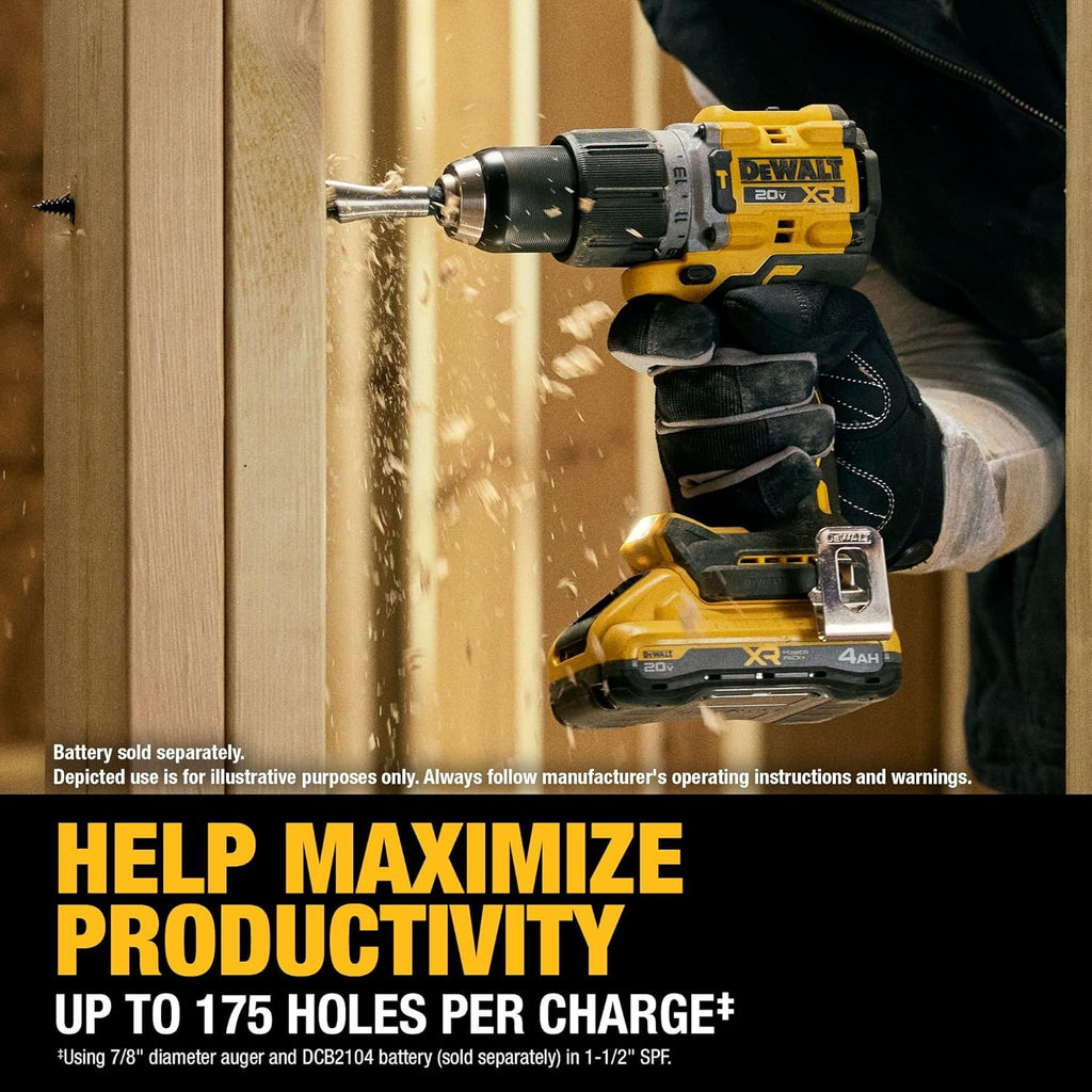 Elevate Your DIY Game with the 20V MAX XR Brushless Cordless 1/2" Hammer Drill!