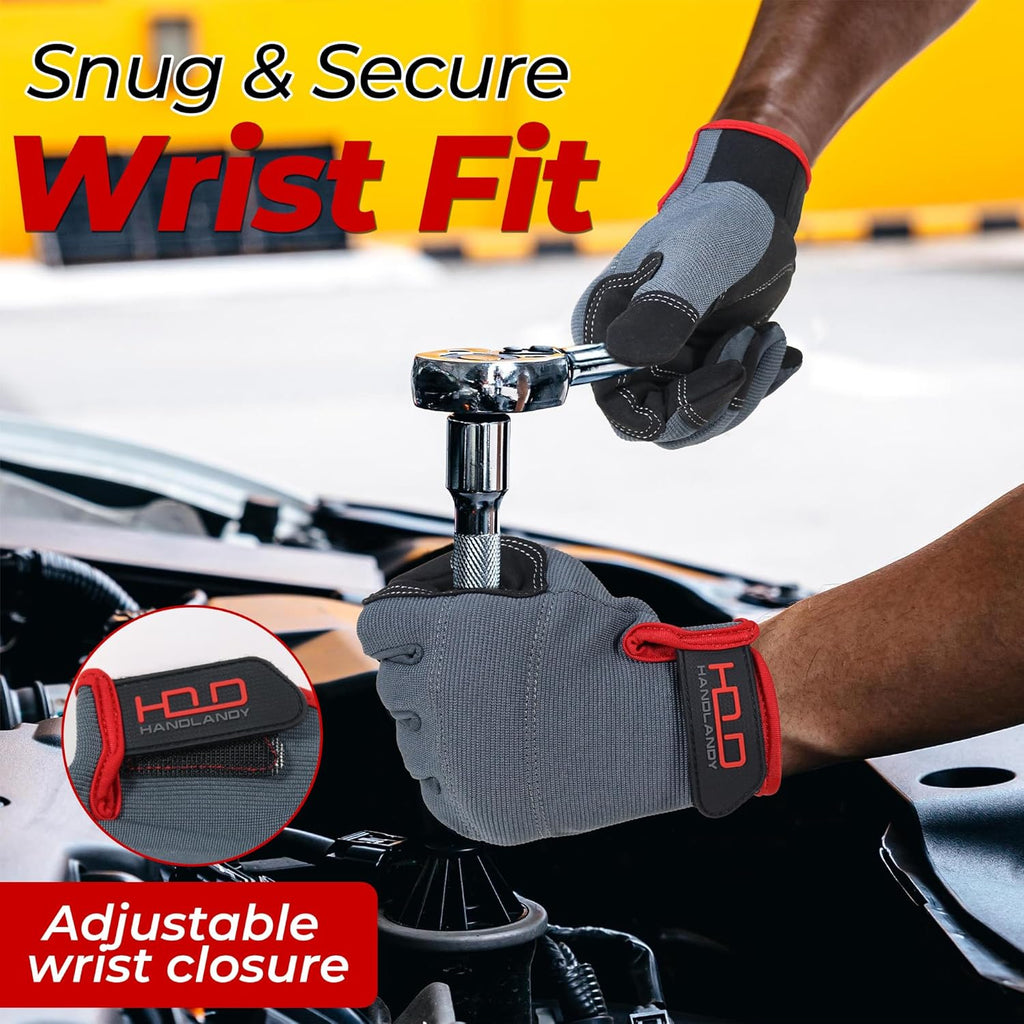 Ultimate Touch Screen Work Gloves for Mechanics & Gardeners - Unisex and Versatile!