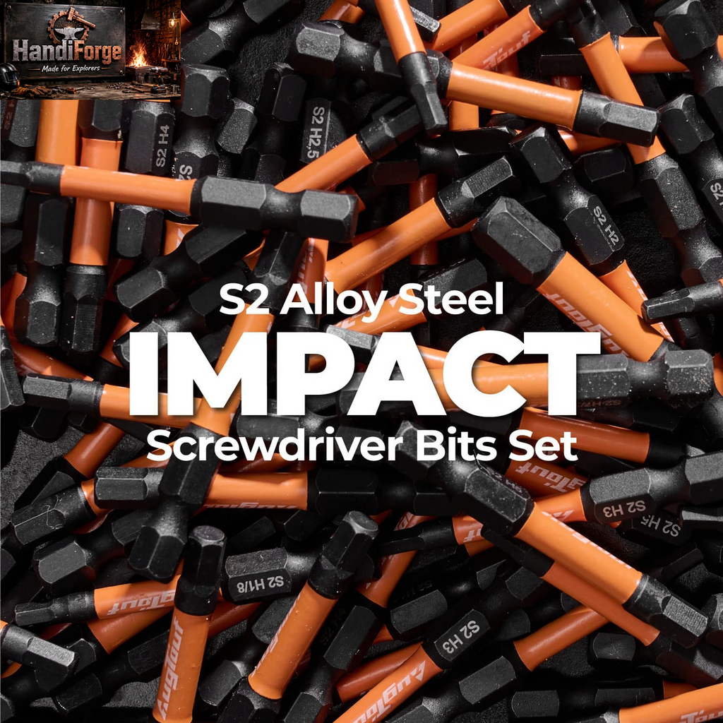 20-Piece Magnetic Impact Hex Head Allen Wrench Drill Bit Set - Durable S2 Steel with Storage Box