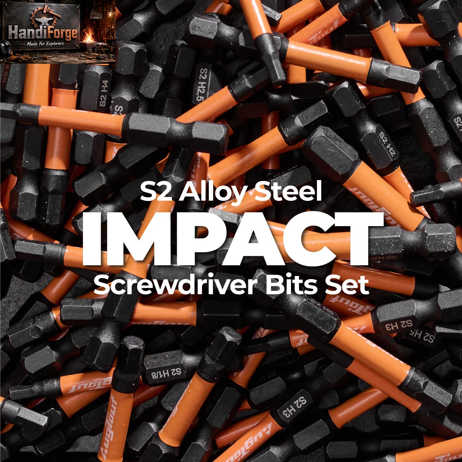 20-Piece Magnetic Impact Hex Head Allen Wrench Drill Bit Set - Durable S2 Steel with Storage Box